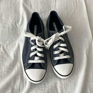 Converse All Star Dainty Low-Top Sneakers - Navy Blue, Size 8